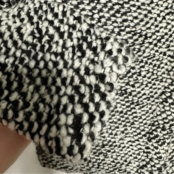 BLANK NYC Marled Boucle Asymmetrical Zip Wool Blend Jacket Size Medium - Picture 6 of 11